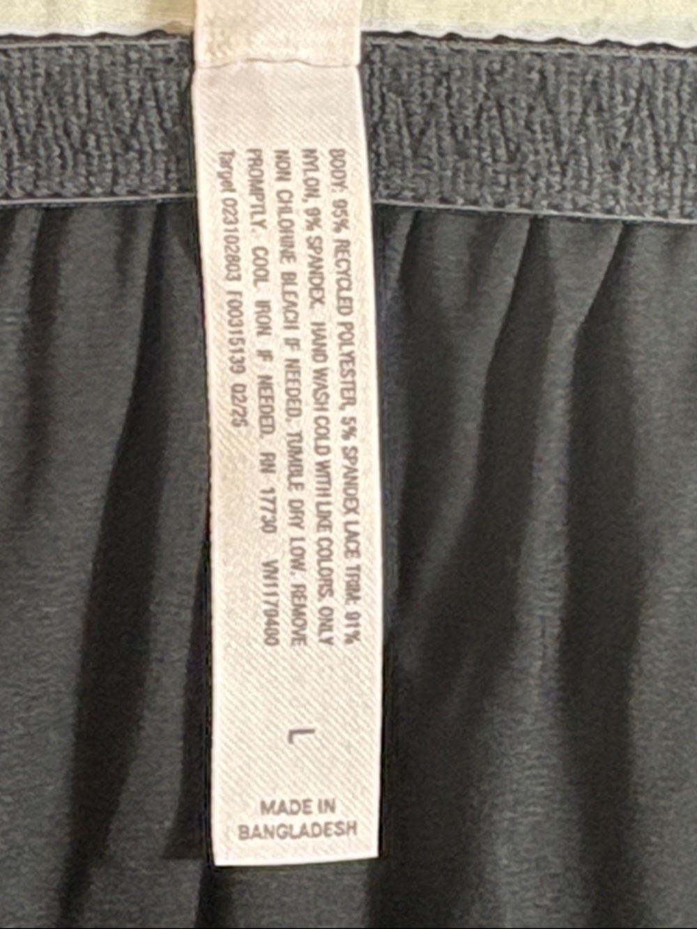 NWT Auden Women's Black Satin Lace Trim Half Slip Skirt Lingerie‎ Underskirt New - Picture 3 of 10